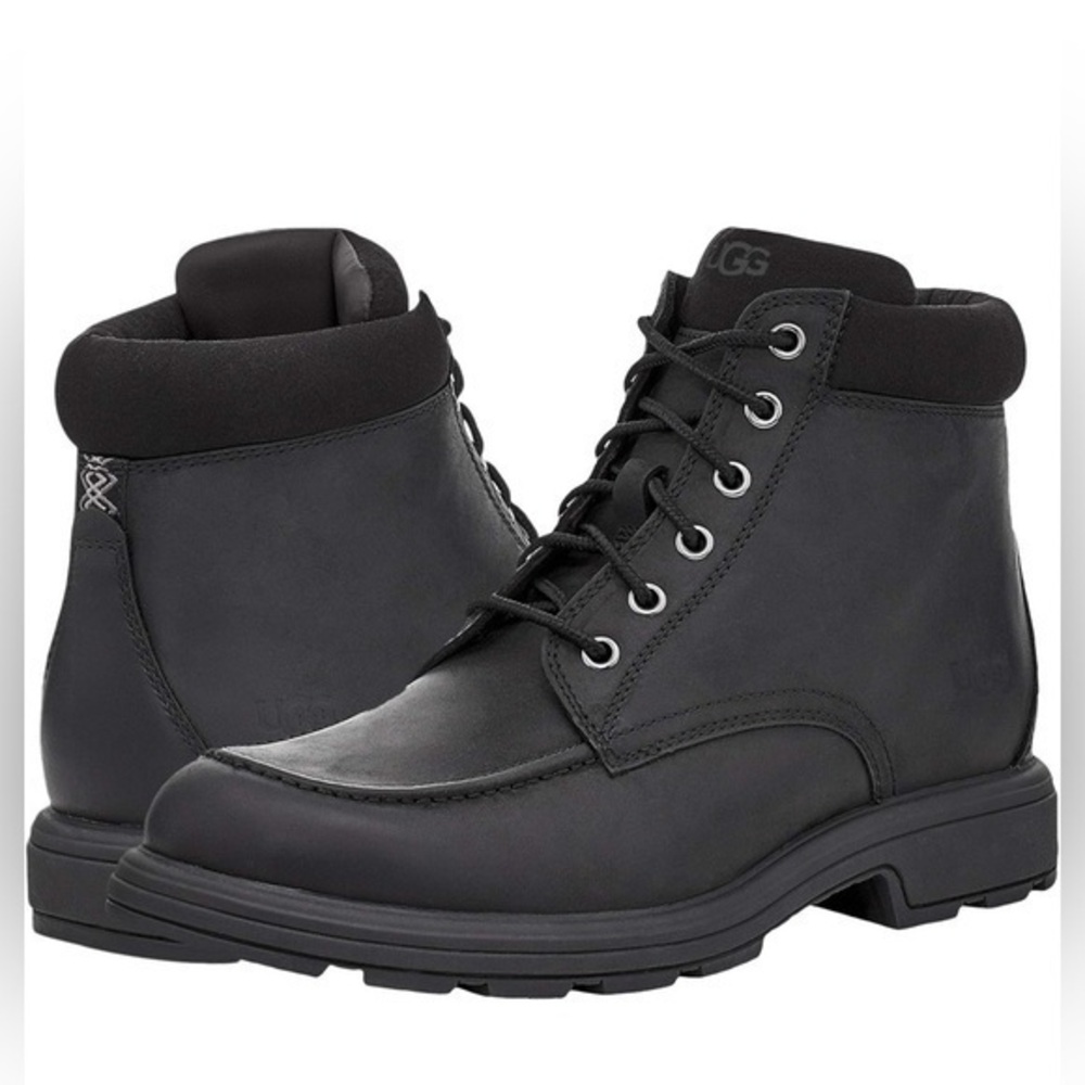 Men's UGG Biltmore Mid Boot in Black Leather